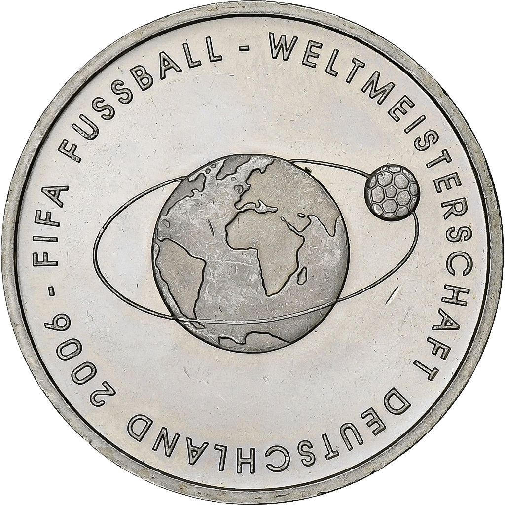 GERMANIA - REPUBBLICA FEDERALE, 10 Euro, 2004, Stuttgart, Argento, SPL, KM:229