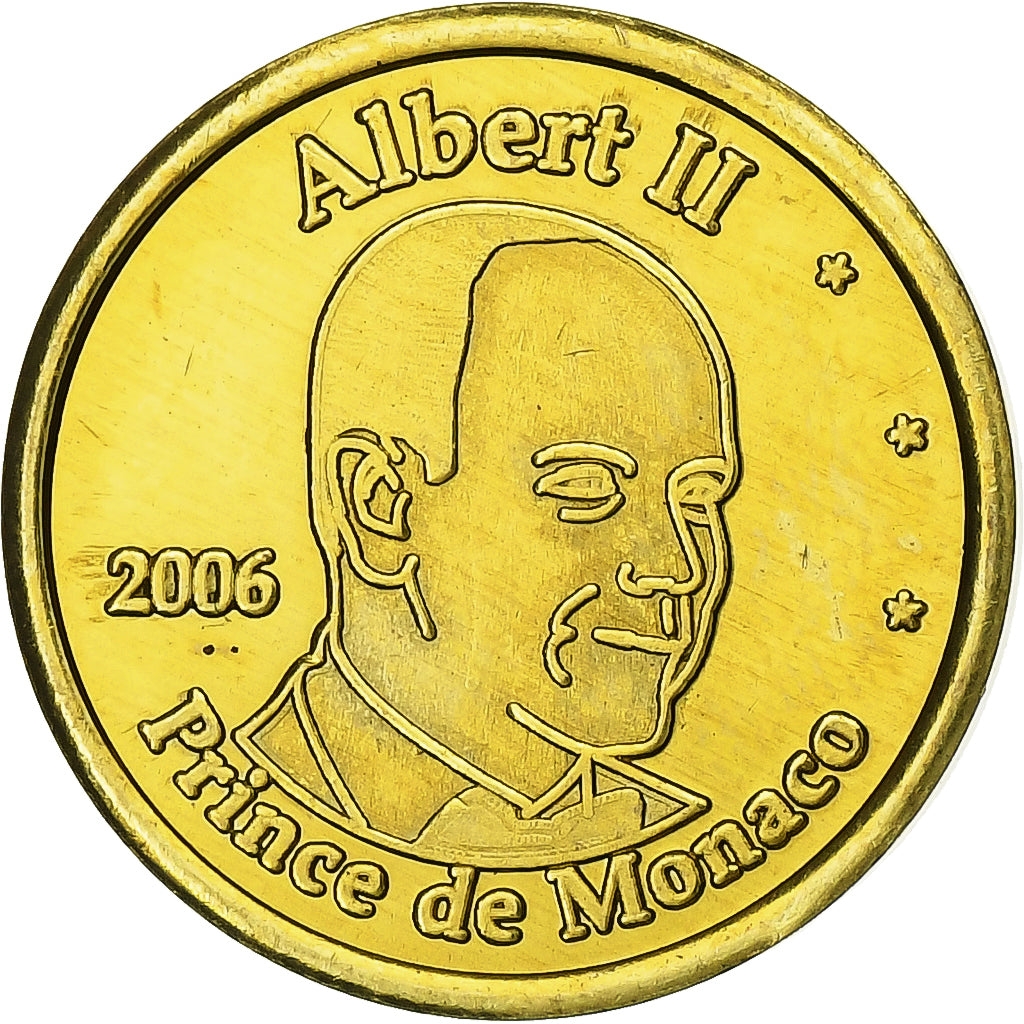 Monaco, 10 Euro Cent, unofficial private coin, 2006, Tin, UNC