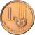 Mónaco, Euro Cent, unofficial private coin, 2006, Aço Cromado a Cobre, MS(64)