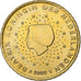 Holandia, Beatrix, 50 Euro Cent, 2000, Utrecht, Mosiądz, MS(64), KM:239