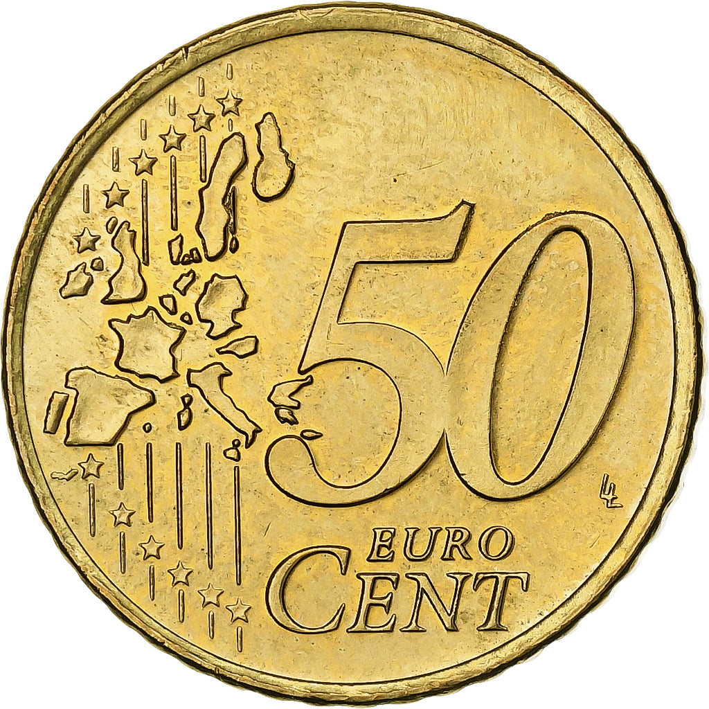 Niederlande, Beatrix, 50 Euro Cent, 2000, Utrecht, Messing, UNZ+, KM:239