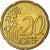 Holandia, Beatrix, 20 Euro Cent, 2001, Utrecht, Mosiądz, MS(64), KM:238