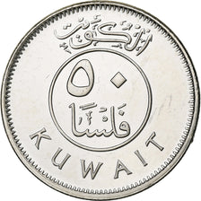 Kuwait, Jabir Ibn Ahmad, 50 Fils, 1988, Kupfer-Nickel, UNZ+, KM:13