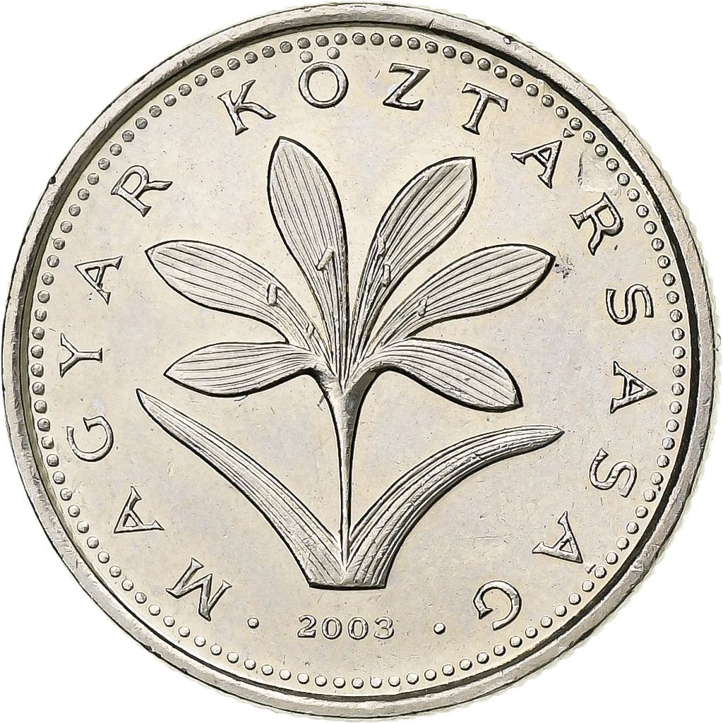 Coin, Hungary, 2 Forint, 2003, MS(63), Copper-nickel, KM:693