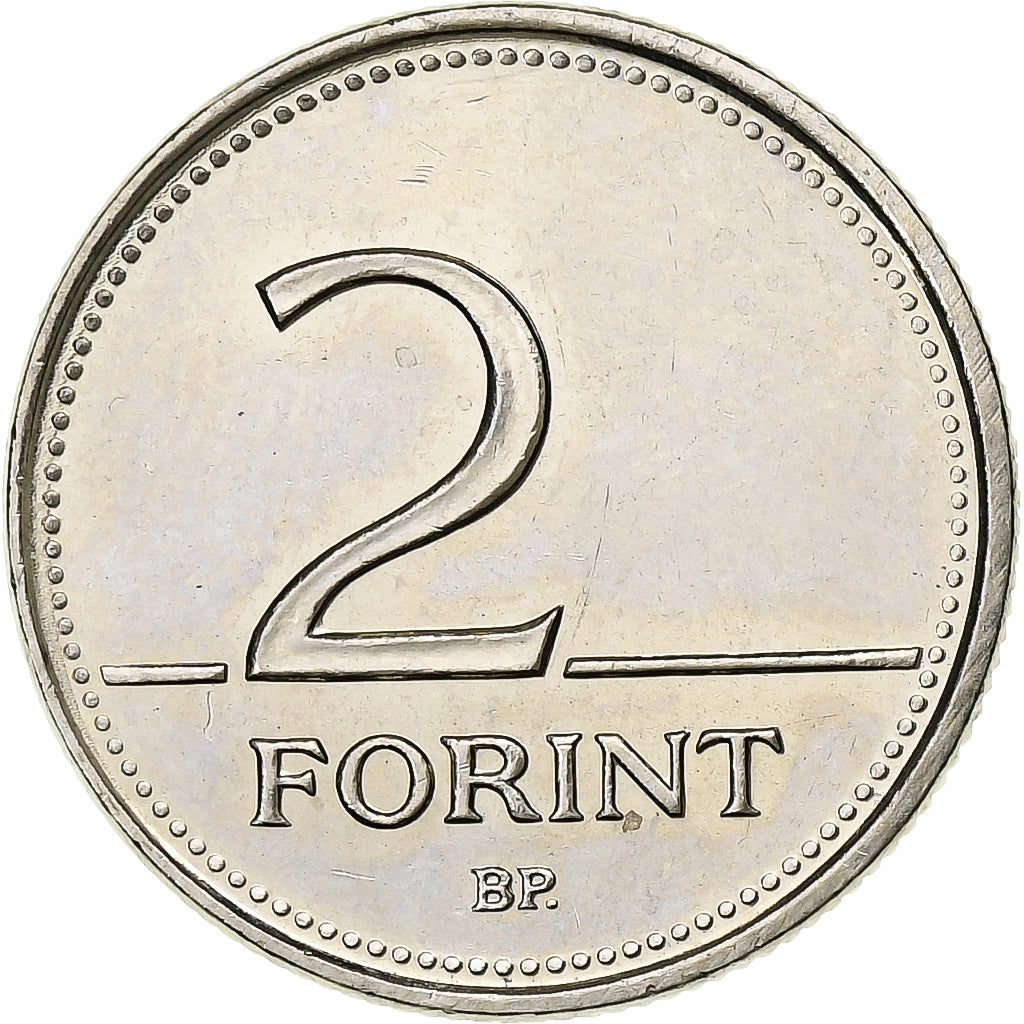 Coin, Hungary, 2 Forint, 2003, MS(63), Copper-nickel, KM:693