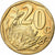 África do Sul, 20 Cents, 2016, Pretoria, Aço Cromado a Bronze, MS(64), KM:442