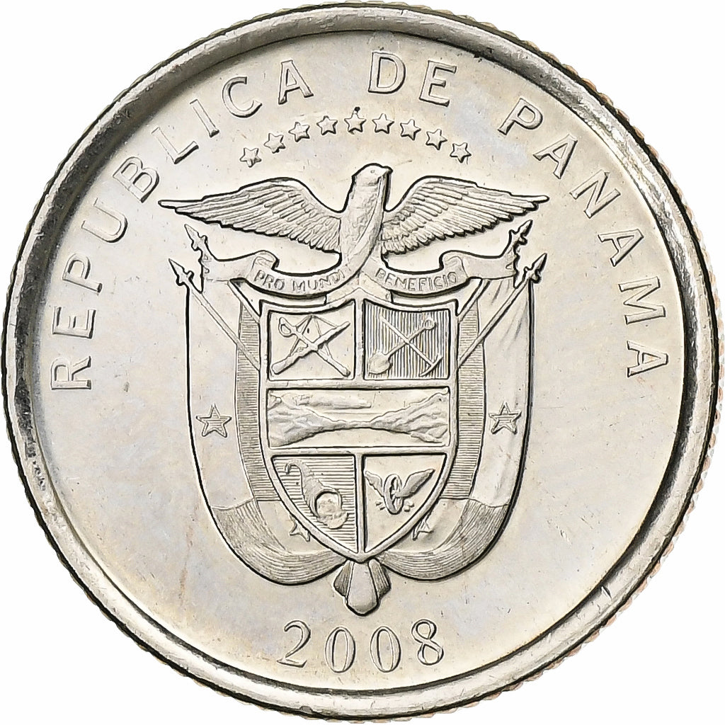 Panama, 1/10 Balboa, 2008, Cupro-nickel, SPL+