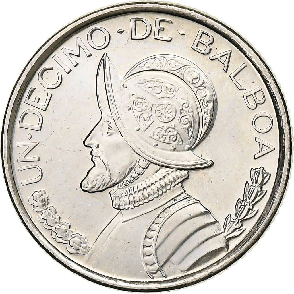 Panama, 1/10 Balboa, 2008, Cupro-nickel, SPL+