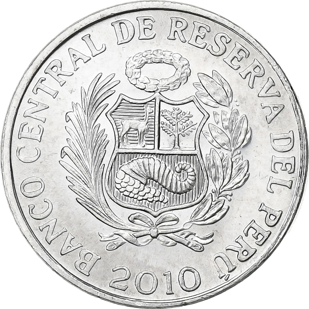 Perú, Centimo, 2010, Lima, Aluminio, EBC+, KM:303.4a