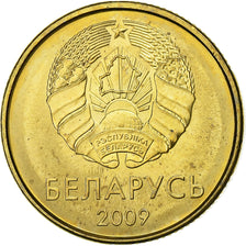 Białoruś, 10 Kopeks, 2009, Acier plaqué laiton, MS(60-62)