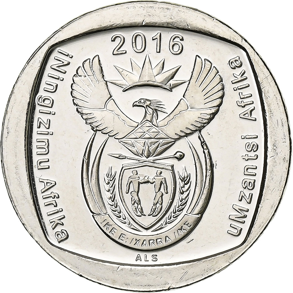 Afrique du Sud, Rand, 2016, Pretoria, Springbok, Nickel Plated Copper, SPL+