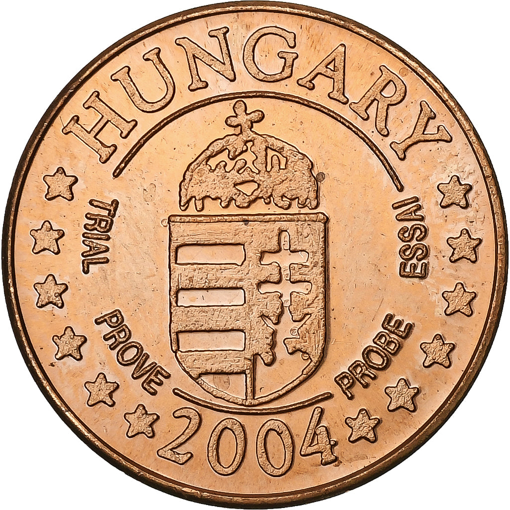 Węgry, 2 Euro Cent, 2004, Miedź, MS(64)