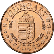 Węgry, 2 Euro Cent, 2004, Miedź, MS(64)