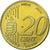 Węgry, 20 Euro Cent, Essai-Trial, Mosiądz, MS(64)