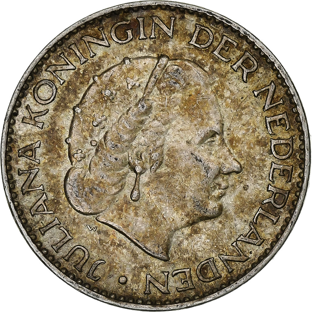 Netherlands, Gulden, 1958, Silver, EF(40-45)