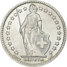Switzerland, 2 Francs, 1955, Bern, Silver, AU(55-58), KM:21