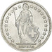 Suíça, 2 Francs, 1955, Bern, Prata, AU(55-58), KM:21