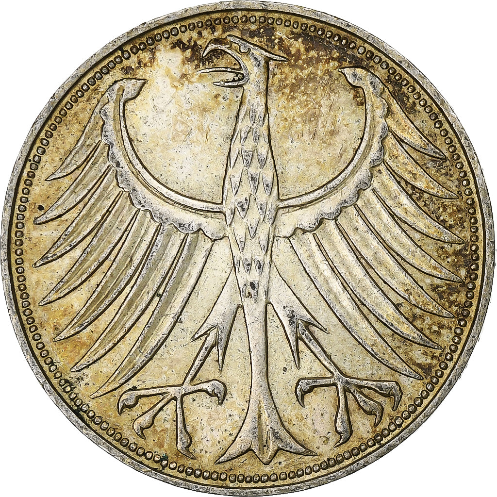 Bundesrepublik Deutschland, 5 Mark, 1966, Munich, Silber, SS, KM:112.1