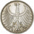 GERMANIA - REPUBBLICA FEDERALE, 5 Mark, 1966, Stuttgart, Argento, BB+, KM:112.1