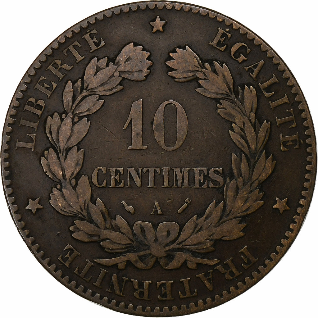 France, 10 Centimes, Cérès, 1896, Paris, Bronze, EF(40-45), Gadoury:265a