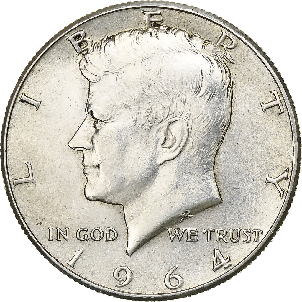 United States, Half Dollar, Kennedy Half Dollar, 1964, U.S. Mint, Silver