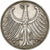ALEMANHA - REPÚBLICA FEDERAL, 5 Mark, 1951, Stuttgart, Prata, AU(55-58)