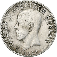 Sweden, Gustaf V, Krona, 1923, Silver, AU(50-53), KM:786.1
