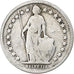 Suiza, 1/2 Franc, 1906, Bern, Plata, BC+, KM:23