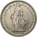 Szwajcaria, 2 Francs, 1968, Bern, Miedź-Nikiel, AU(55-58), KM:21a.1