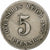 GERMANY - EMPIRE, Wilhelm I, 5 Pfennig, 1889, Berlin, Copper-nickel, EF(40-45)