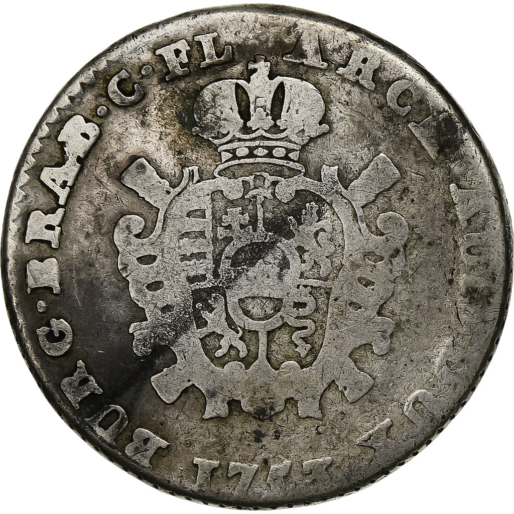 Austrian Netherlands, Maria Theresa, 2 Escalins, 2 Schellings, 1753, Anvers