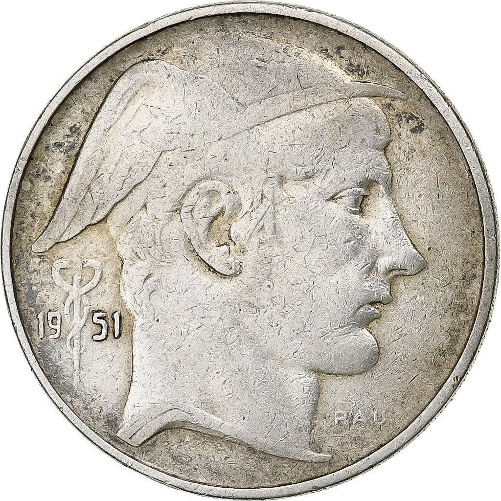 Belgique, Régence Prince Charles, 20 Francs, 20 Frank, 1951, Argent, TTB+