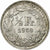 Suíça, 1/2 Franc, 1950, Bern, Prata, AU(50-53), KM:23