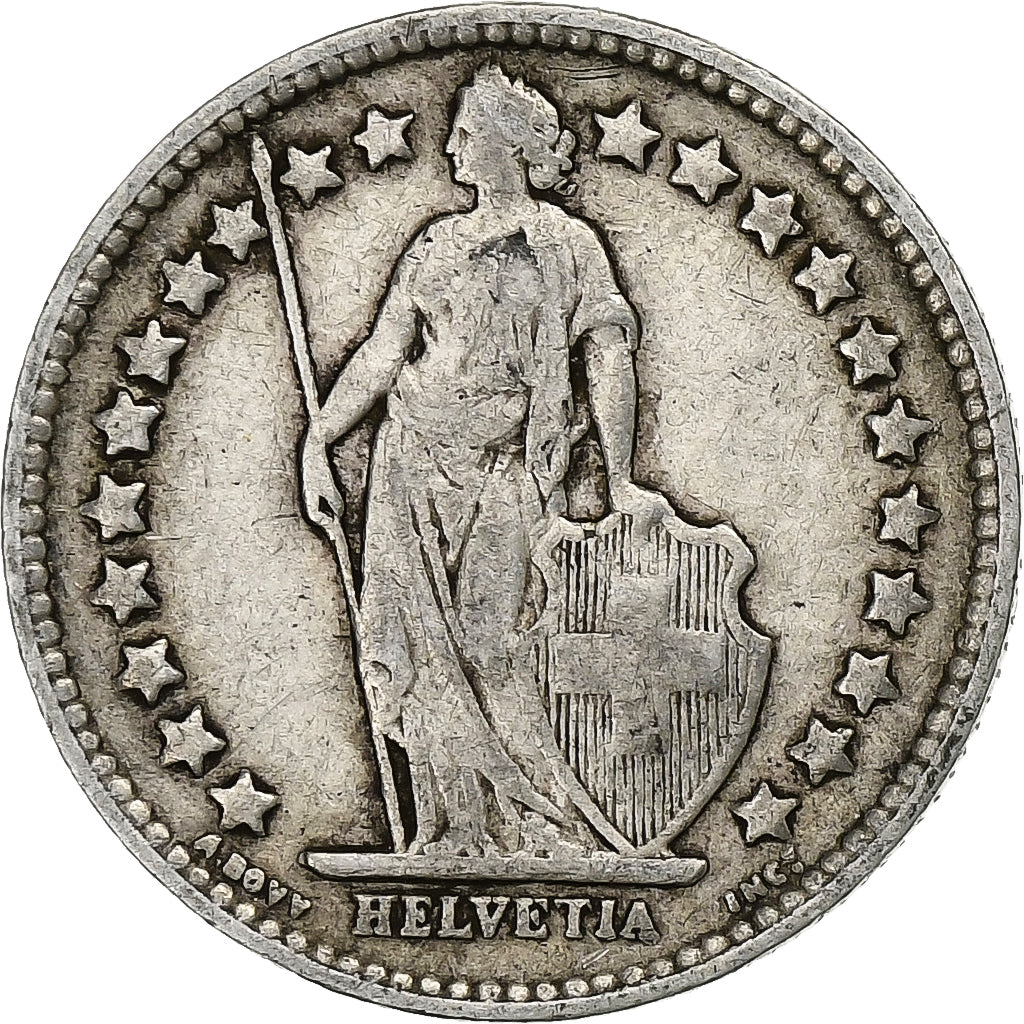 Switzerland, 1/2 Franc, 1903, Bern, Silver, EF(40-45), KM:23