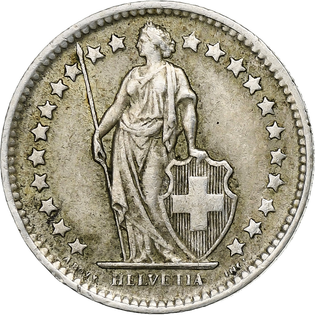 Switzerland, 1/2 Franc, 1957, Bern, Silver, AU(55-58), KM:23