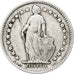 Szwajcaria, 1/2 Franc, 1907, Bern, Srebro, AU(50-53), KM:23