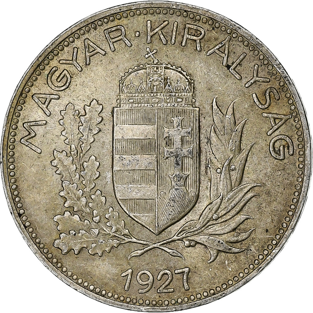 Hungary, Pengo, 1927, Budapest, Silver, EF(40-45), KM:510