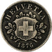 Svizzera, 10 Rappen, 1876, Argento, MB+