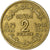 Marokko, Mohammed V, 2 Francs, AH 1364/1945, Paris, Aluminum-Bronze, ZF+