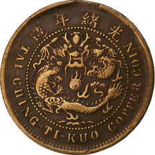 China, SZECHUAN PROVINCE, Kuang-hs, 10 Cash, Copper, EF(40-45), KM:10t