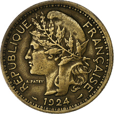 Togo, 2 Francs, 1924, Paris, Bronze-Aluminium, TTB+, KM:3