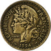 Togo, 2 Francs, 1924, Paris, Bronze-Aluminium, TTB+, KM:3