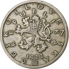 Coin, Czechoslovakia, 50 Haleru, 1922, EF(40-45), Copper-nickel, KM:2