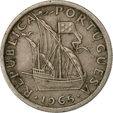 Portugal, 2-1/2 Escudos, 1965, Kupfer-Nickel, SS+, KM:590