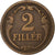 Ungheria, 2 Filler, 1929, Budapest, Bronzo, BB+, KM:506