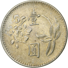 République de Chine, TAIWAN, Yuan, Cuivre-Nickel-Zinc (Maillechort), SUP