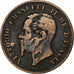 Italy, Vittorio Emanuele II, 5 Centesimi, 1861, Milan, Copper, EF(40-45), KM:3.2