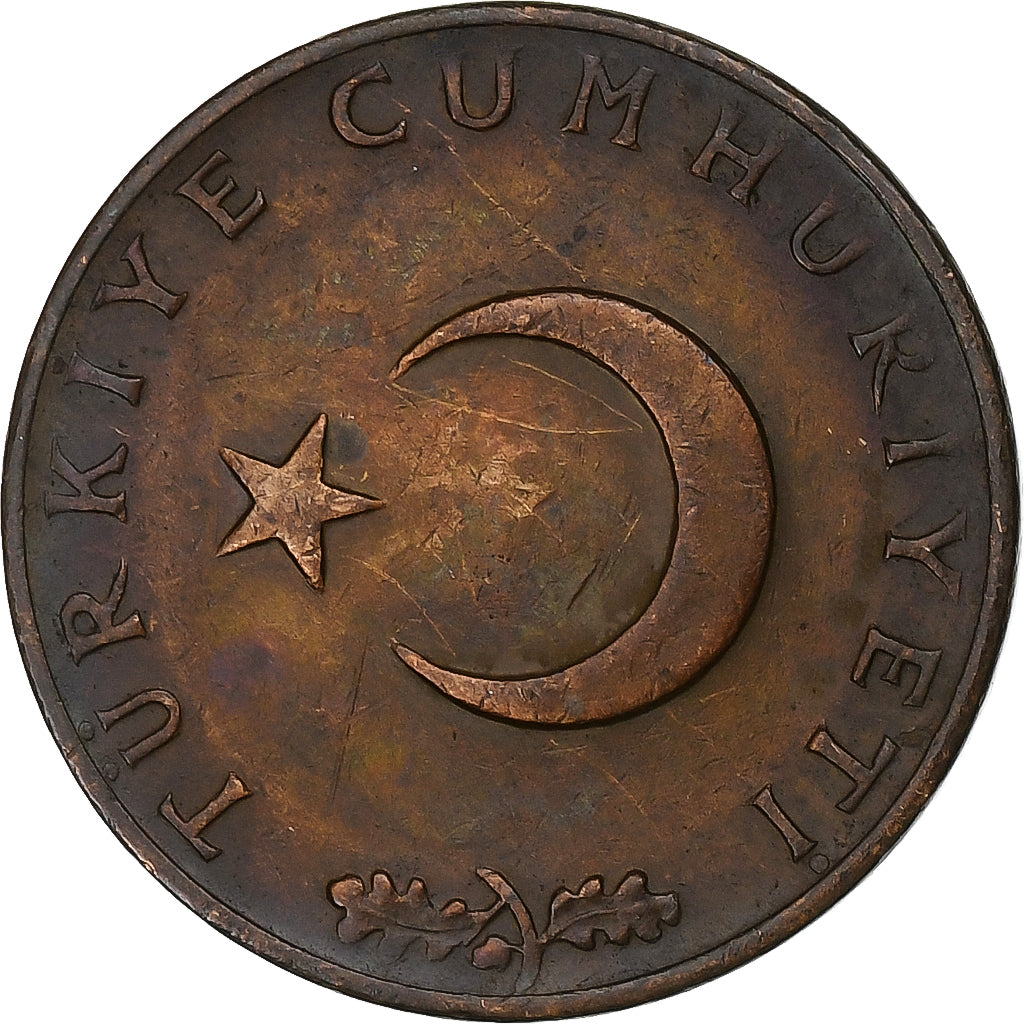 Turkije, 10 Kurus, 1972, Bronzen, ZF, KM:891.2