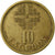 Portugal, 10 Escudos, 1990, Nickel-brass, ZF, KM:633