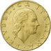 Włochy, 200 Lire, 1992, Rome, Aluminium-Brąz, AU(50-53), KM:151